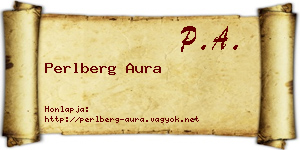 Perlberg Aura névjegykártya